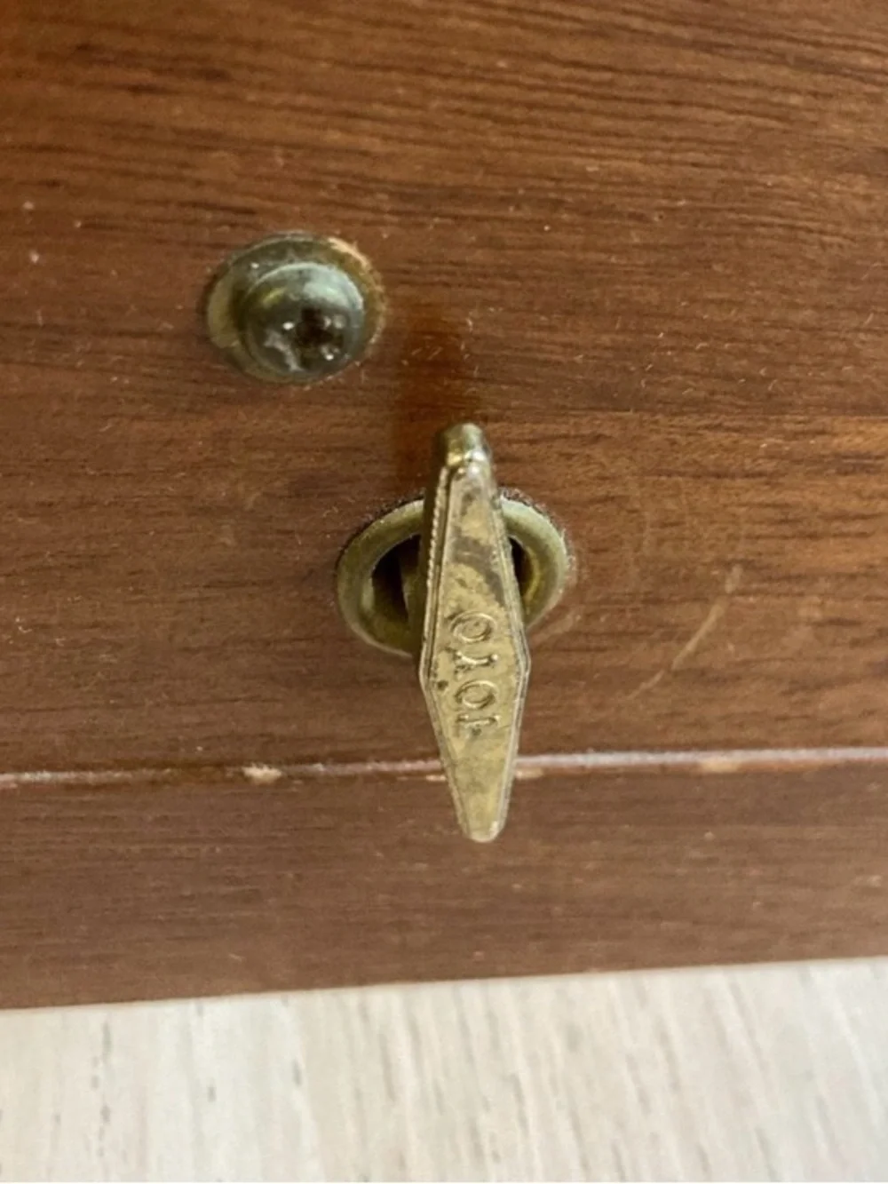 Vintage brown wooden